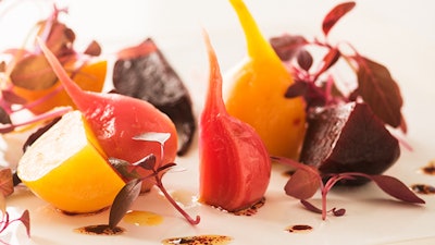 Oven Roasted Purple, Gold and Chiogga Beets