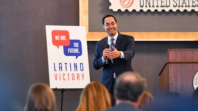 Former Housing and Urban Development HUD Secretary Julian Castro speaks at the Latino Victory Fund 2nd Annual Political Summit