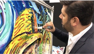 BizBash Live: New York, van Gogh on acrylic