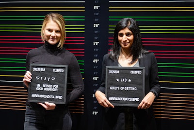 Attendees also were invited to create their own letter boards for the mugshot photo op.