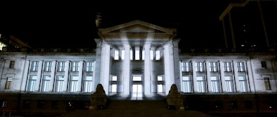 Large scale projection mapping on the Vancouver Art Gallery