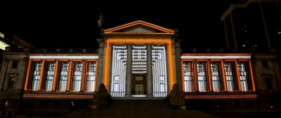 Large scale projection mapping on the Vancouver Art Gallery for Facade Festival