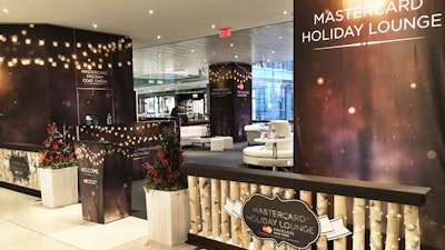 Mastercard Holiday Lounge Build