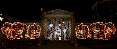 Projection mapping on the Vancouver Art Gallery for Facade Festival