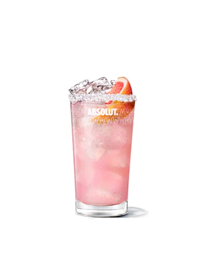 Absolut's Swedish Paloma is this year's signature Grammy Week cocktail; it's made with Absolut Grapefruit, grapefruit juice, and lime juice, and finished with a grapefruit wedge.