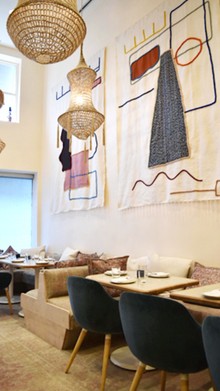 Iconink expanded the Byblos brand with a third location, which opened in uptown Toronto in December. Transforming Mark McEwan’s former North44 restaurant, Studio Munge took the 9,120-square-foot space and divided it between two floors with 19-foot archways, handmade tapestries from Marrakech, and Persian rugs. The Eastern Mediterranean eatery has a sharing-style menu and seats 144 guests or holds about 150 for receptions. Off of the main level is a semiprivate dining room with seating for 10. Full buyouts are available.