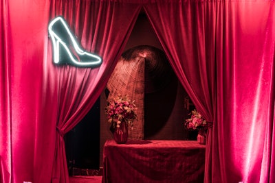 At Netflix's 2018 Golden Globes party, guests were not only offered champagne as soon as they arrived—they were also invited to a shoe valet, where they could trade in their heels or dress shoes for a pair of slippers. (A welcome perk during a busy night of Globes party-hopping.) Netflix worked with Swisher Productions to produce the event. See more: Golden Globes 2018: Peek Inside This Year's Biggest Parties