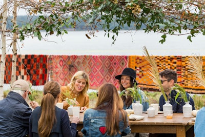 Al fresco dining on the Hudson River makes for an unforgettable experience