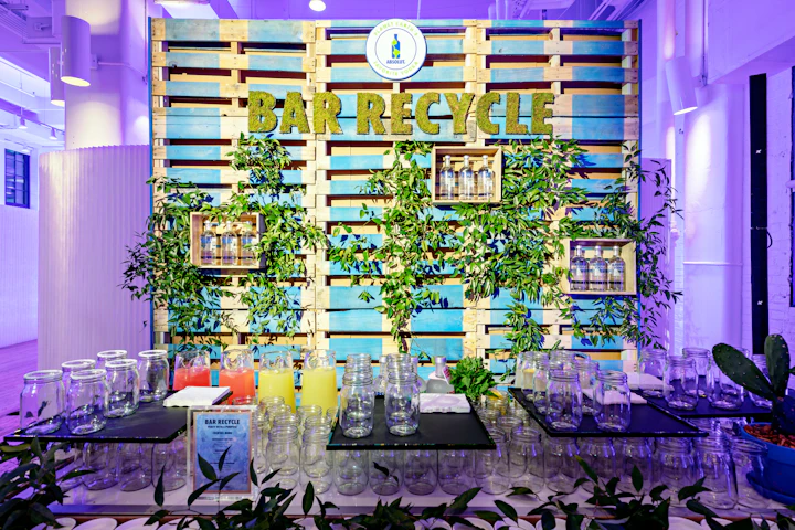 Absolut Recycle Bar Sustainability Campaign BizBash