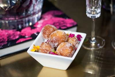 Bomboloni Filled with Rose Petal Jam