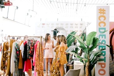 In addition to flower-filled photo stations, live music, and beauty treatments, the day also included mini pop-ups from brands such as Express, Supergoop!, LaCroix, and Chandon.