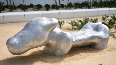 Humanoid Sculpture in Miami Beach Convention Center North Park