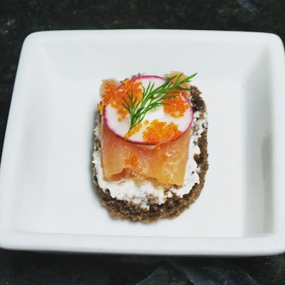 Hors d'oeuvre - Smoked Salmon Canape