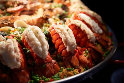 Delicious paella by Centerplate at the Miami Beach Convention Center.