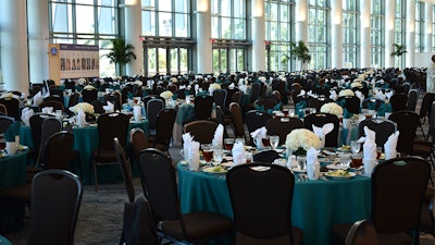 Luncheon Set-Up in the Miami Beach Convention Center