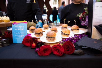 Florals were a recurring theme throughout the Bloom Bash, even serving as the base of the food stations. The gathering included 14 signature drinks and food from 45 vendors.