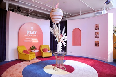 The stylish space, which was designed and produced by the Gathery, aimed to bring guests inside the magazine's 65th-anniversary issue.