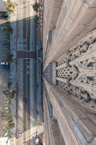 Ace Hotel Downtown Los Angeles Aerial Facade