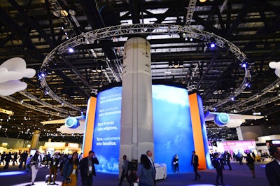At the center of Sapphire Now was the Central Showcase, a high-tech air travel-theme display designed to demonstrate how experiential data and operational data can merge to assist businesses.