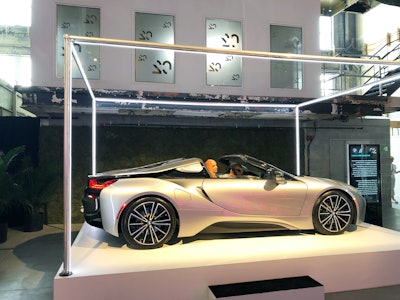 Guests could participate in speed-coaching sessions, held in a BMW i8 vehicle. Behind the wheel, guests had conversations with professional coaches who gave guidance and advice related to career journeys.