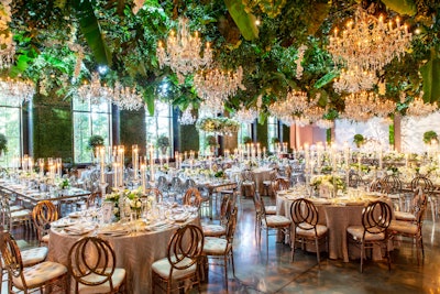 “I had the honor of doing my niece’s wedding this past fall…. She entrusted me with her entire reception experience. Upon arrival at the Geraghty, guests were greeted with a Hamptons-esque cocktail party [followed by] a formal dinner in a lush, Parisian garden setting.”
