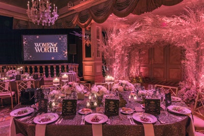 “We produced the Women of Worth gala for L’Oréal Paris and I felt that we really captured the essence of the event, while taking it to a high level in aesthetics, which is sometimes hard to do with charitable functions. We were able to focus on the matters at hand while transforming the room into something non-intimidating yet glamorous. Just because something is nonprofit doesn’t mean the environment can’t be beautiful and celebratory for the greater good.”