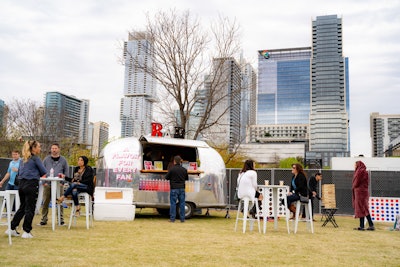 Beverage Sampling Trailer at Festival