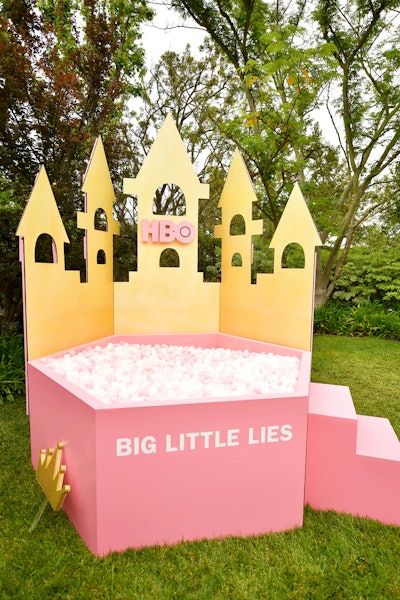 In keeping with the theme, a ball pit took the form of a princess castle. Other highlights included D.I.Y. cotton candy, a princess-theme cake, bites topped with Pride flags, and a DJ set by Este Haim.