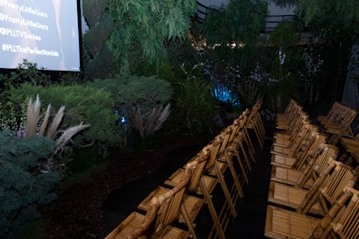 The screening itself was surrounded by greenery, evoking the show’s tree-lined campus.