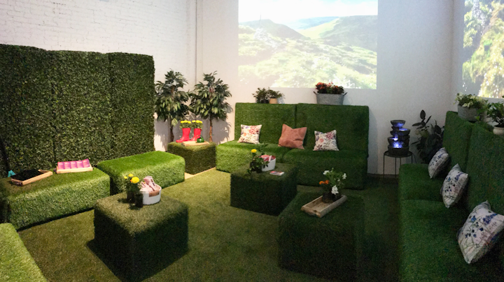 Virgin Atlantic celebrated its new route connecting Los Angeles to Manchester, England, with an event in downtown L.A. on June 22. Produced by Inspira Marketing, the party blended the two cultures with artists, musicians, and chefs from both cities. Travel-theme details included airplane props and custom luggage tags, and a greenery-covered lounge had details such as flowers held in rain boots.