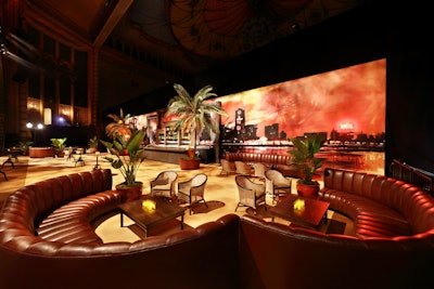 “This year’s theme for [the SAG Awards gala] was a Havana plaza in Cuba. We transformed the Shrine Auditorium with 20-foot-tall set pieces that consisted of 18 arches, a raised courtyard with a fountain, seating areas, buffet stations, and a DJ post. I commissioned Cuba’s biggest artist to create original artwork to adorn the walls. This was our 11th year designing the gala, and each year we strive to set the bar higher and higher.”