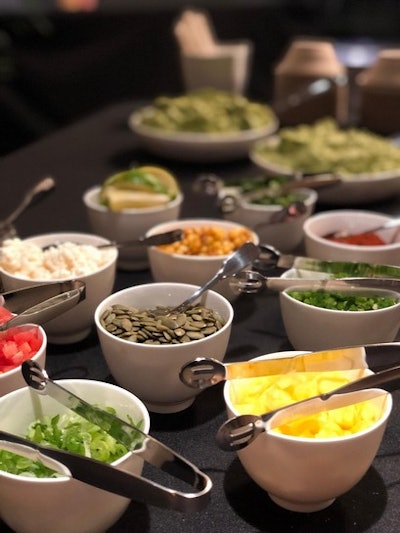 Enough boring condiments. Let Guests Step up to Avocaderia's Guac Bar.