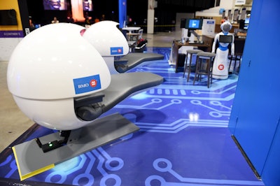 The Bank of Montreal's B.M.O. Lounge showcased the latest advancements the company has made in A.I. and robotics.