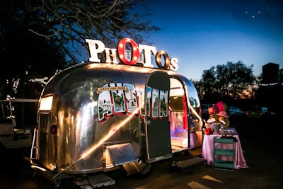 Photo Booth Trailer Outdoors at Venue