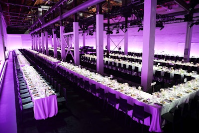 For the 2019 MOCA Benefit in Los Angeles, organizers used one long, winding table so everyone was seated at 'table one.'
