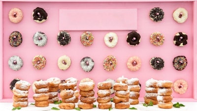 Creative catering displays - Donut walls