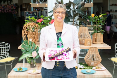 Food and beverages were curated with the four seasons in mind. The passed bites menu was a collaboration between Doreen Williams James of Wild Edibles Bermuda and Coconut Club chef Adam Greenberg.