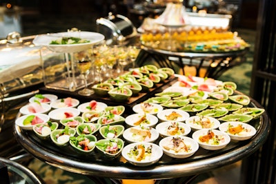 Creating a variety of small plates that provide attendees options for meals