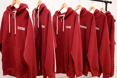 David dobrik red clickbait hoodie top