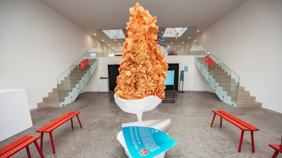 To promote its new spicy chicken strips, Jack in the Box teamed up with Bustle to host Jack's House of Crunch, a pop-up open to the public May 31-June 1. The art gallery-inspired space had a sculpture of a chicken strip in dipping sauce, plus a photo-friendly pit of foam chicken strips, fragrances inspired by dipping sauces, and an ASMR experience. The pop-up was intended to emphasize 'all the senses, from the spice, smell, and more,' according to Sheena Dougher, director of customer experience and marketing communications for Jack in the Box and Liz Culley, sales director for Bustle. “[It] delivered this unique experience to each guest that walked through the door in true Jack style that was bold, cheeky, fun and interactive.' Carat, ENTER, and Cashmere also worked on the event, and Schaffer created food options that infused the spicy chicken strips.