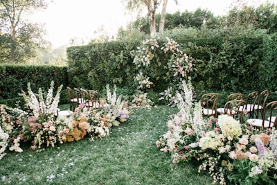 “A custom fabricated greenhouse tucked away from the New York City streets. 2018 was the year of the weddings.” Pictured: Private wedding in New York