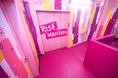 The second edition of Rosé Mansion kicked off June 1 and will be open through at least September. After entering the Manhattan Mall through a private entrance, guests can take a pink elevator to the experience, which takes up most of the mall’s second floor.