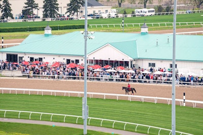 Woodbine Racetrack recently opened a clubhouse with a 6,000-square-foot patio that brings spectators right next to the track.