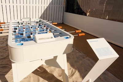 The activation celebrated big conversations that have recently happened on Twitter with quirky, interactive stations. For the Women’s World Cup, the brand presented a custom foosball table, complete with women soccer players wearing jerseys with the Twitter logo.