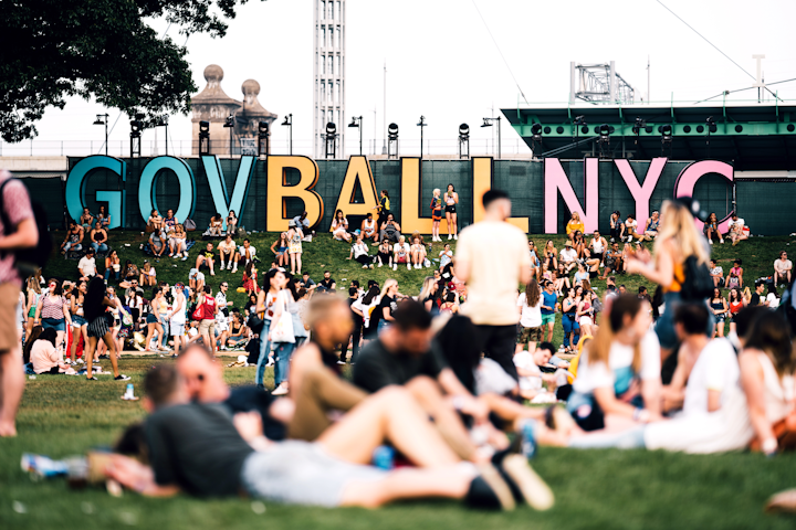 The festival welcomed attendees with giant block letters, provided by Founders Entertainment.