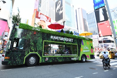 St. Ives’ immersive mobile experience called #NatureReset kicked off in New York on July 24, and heads to Chicago, Philadelphia, and Columbus, Ohio.