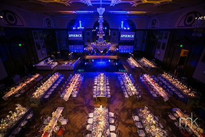 Union League of Philadelphia wedding mitzvah table art