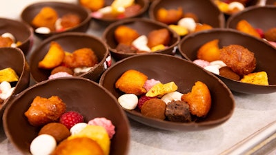 Arcadian Studio Chocolate Egg Smash Dessert for a Corporate Event