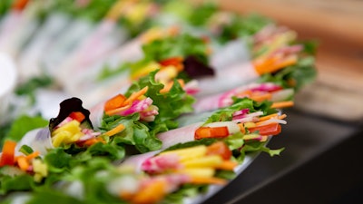 6 Arcadian Studio Corporate Event Passed Canapes Vegetarian Lettuce Wraps Pauline Yu