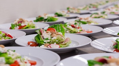 Arcadian Court Salad Prep for a Large Event